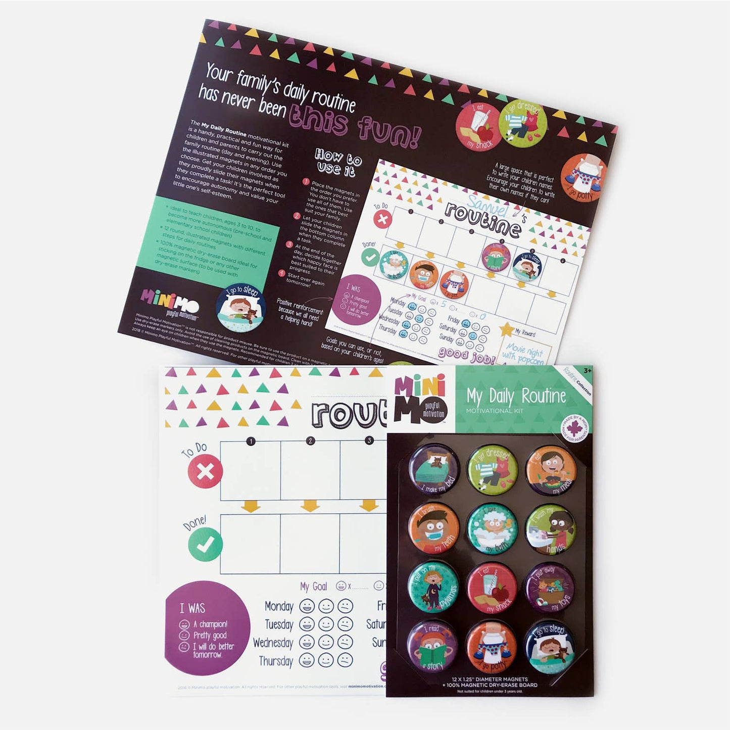 Minimo Playful Motivation - My Daily Routine - Canadian Brand