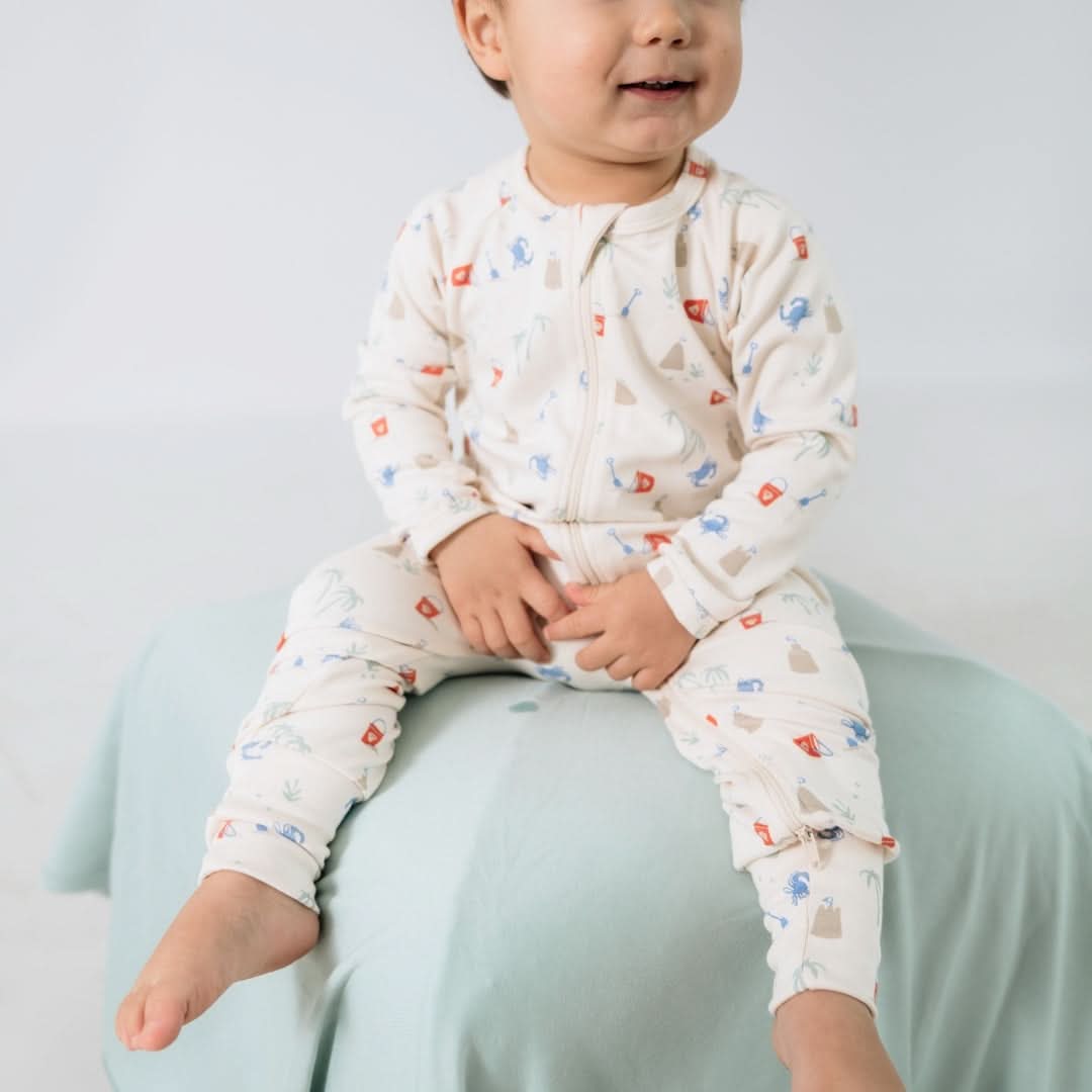 Bamboo Baby Zipper Footed Onesie | Digging It