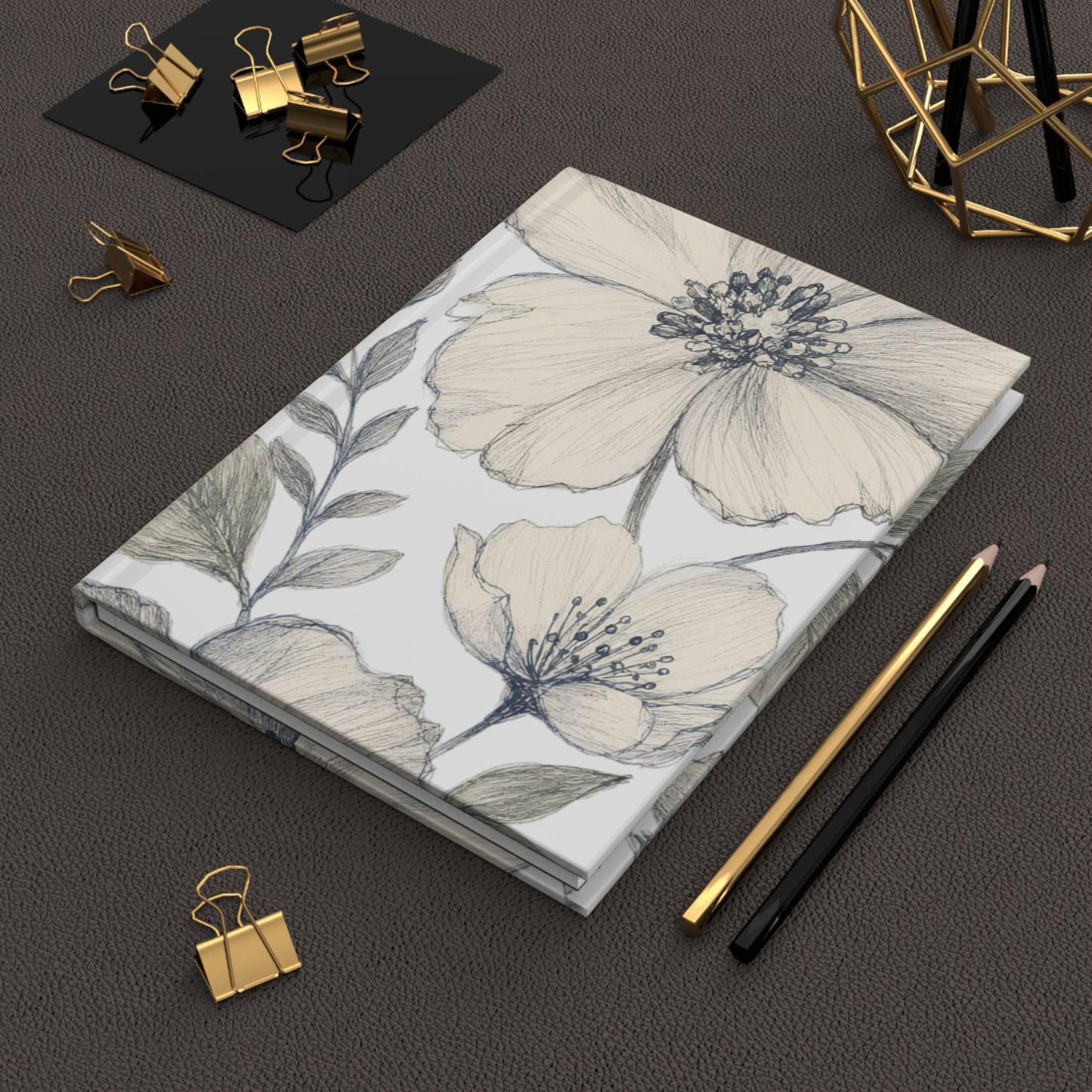 Bespoke Bambina | Gardenia Sketch | Hardcover Journal