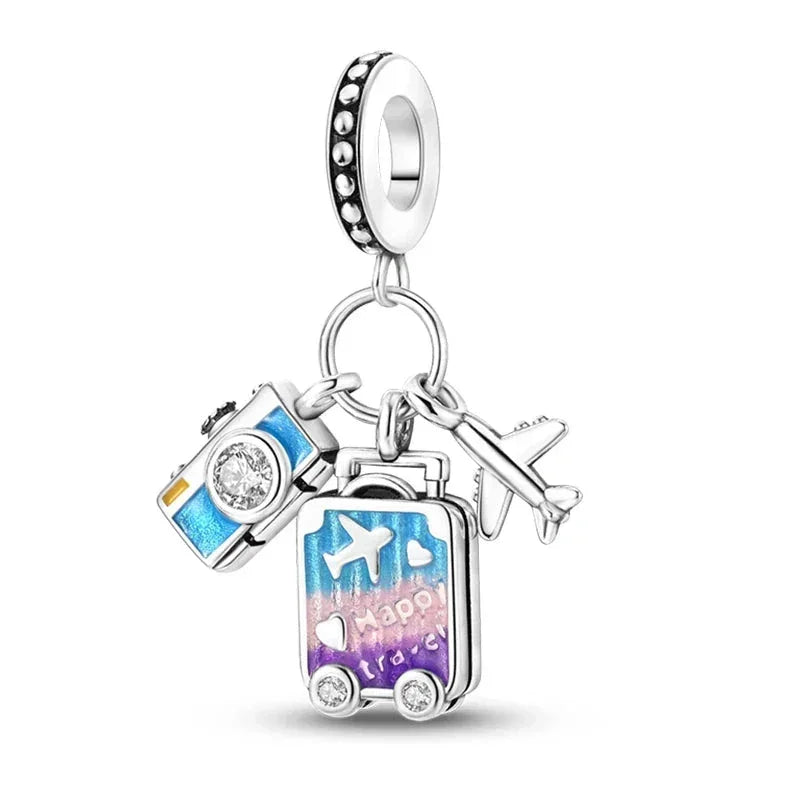 Purple Paradise Sterling Silver Charm