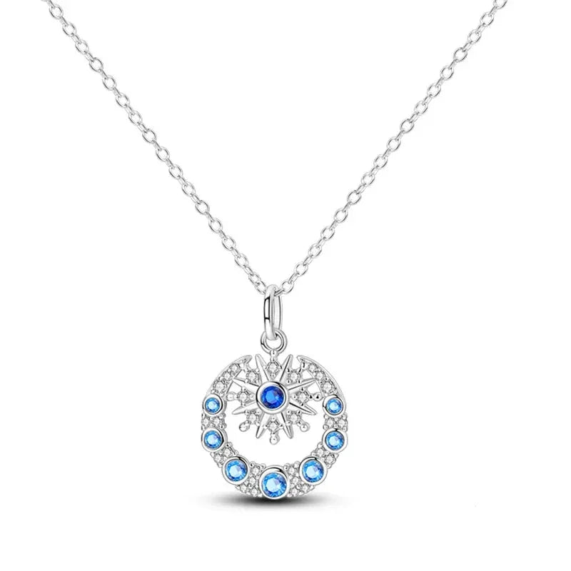 Celestial Nights Sterling Silver Pendant Necklace
