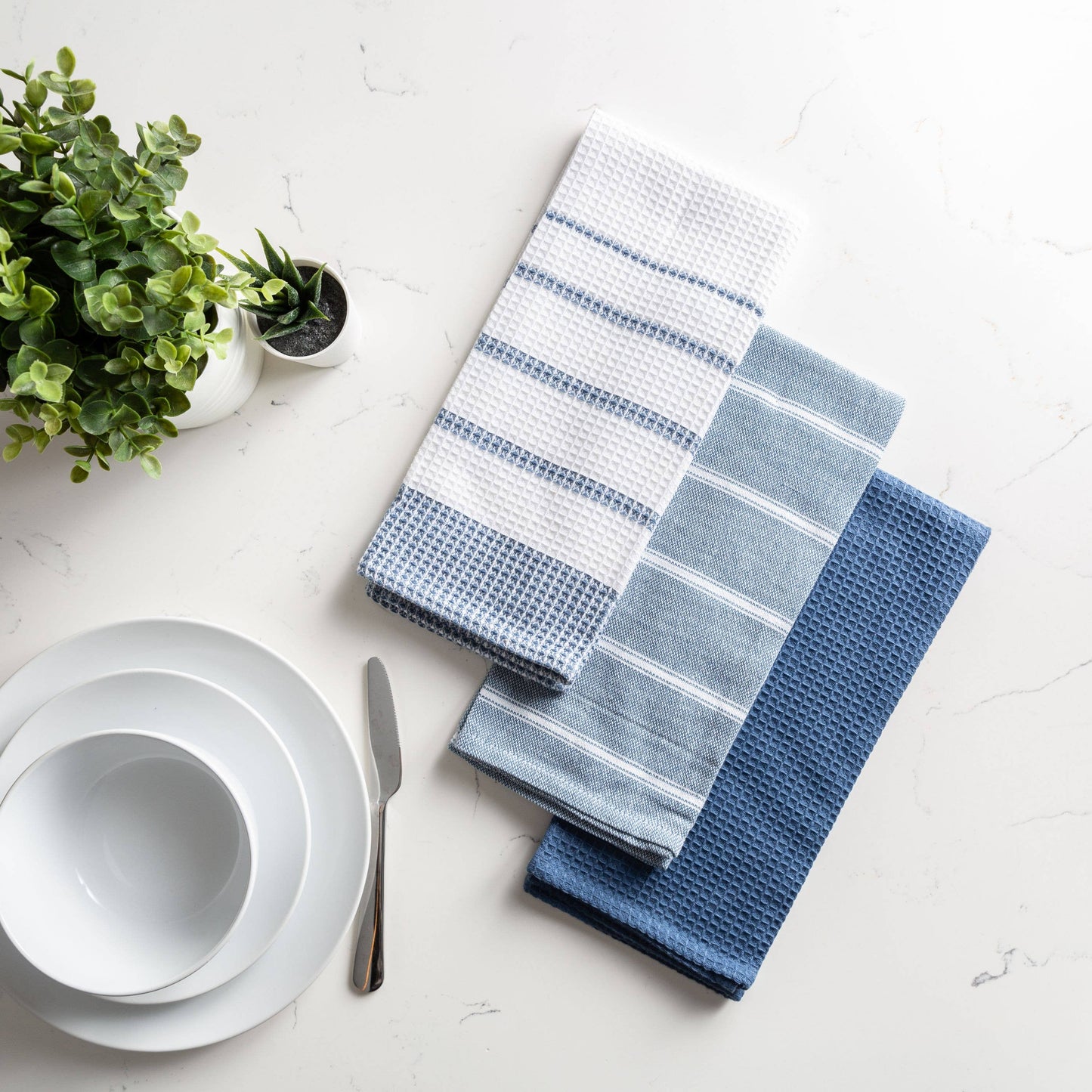 Fabstyles - Fabstyles Fouta Kitchen Towel - Set of 3