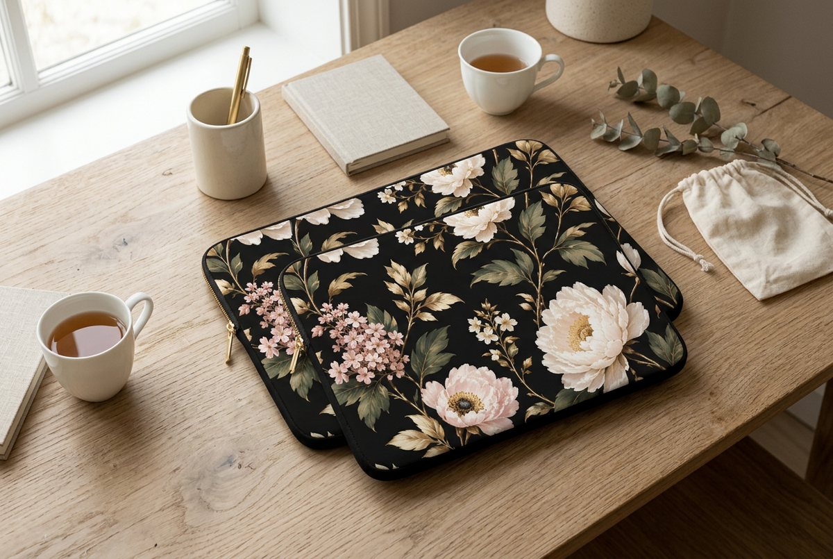 The Bespoke Bambina | Peony Princess | Protective Laptop Sleeve