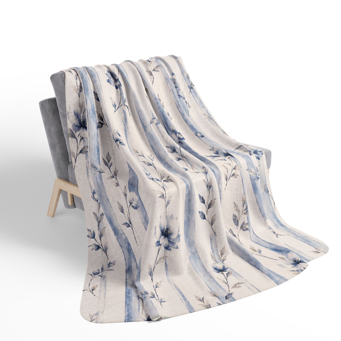 Bespoke Bambina | Tiny Petals | Fleece Sherpa Blanket