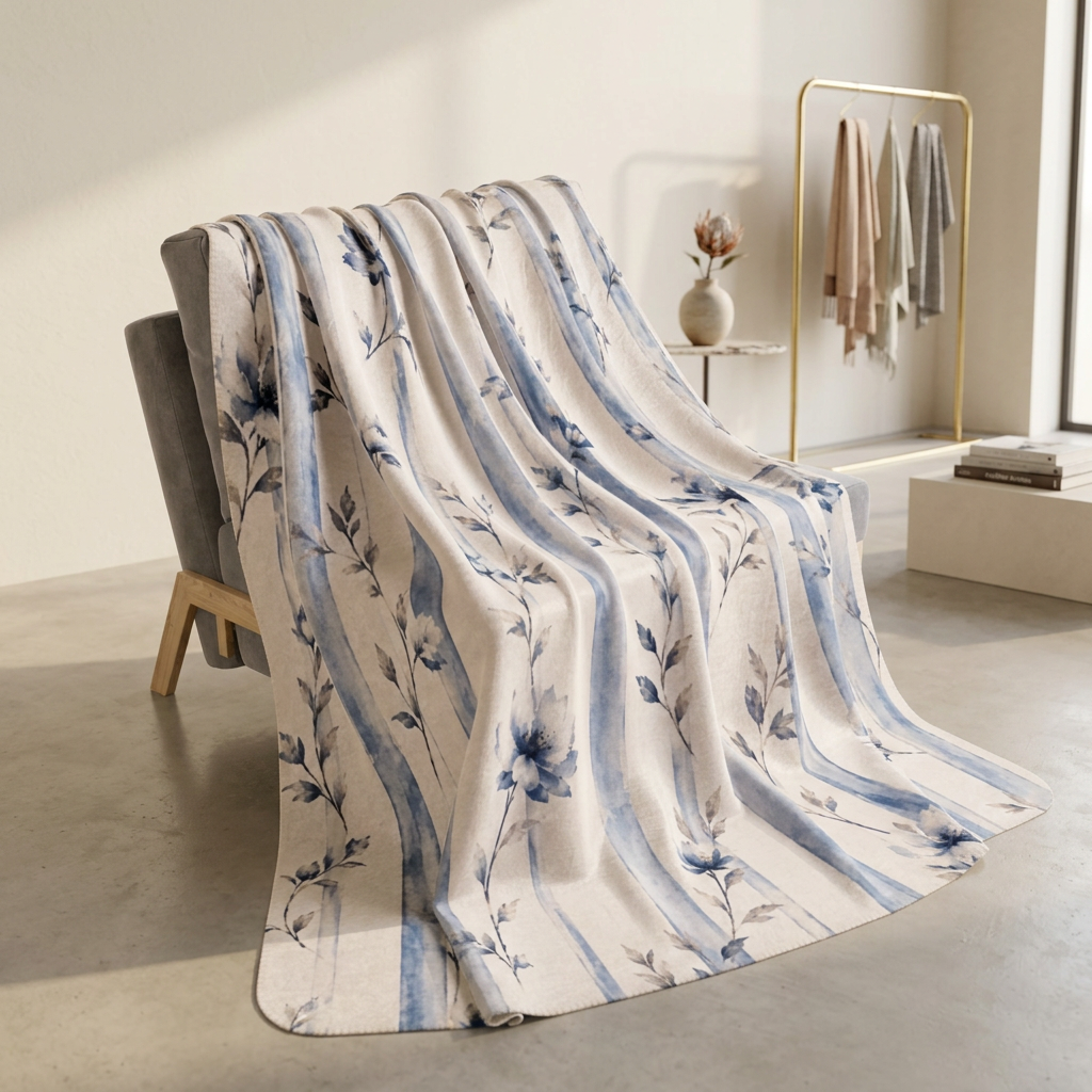 The Bespoke Bambina | Tiny Petals | Fleece Sherpa Blanket