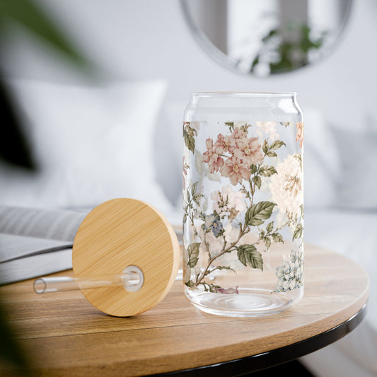 The Bespoke Bambina | Heirloom Bloom | Sipper Glass, 16oz