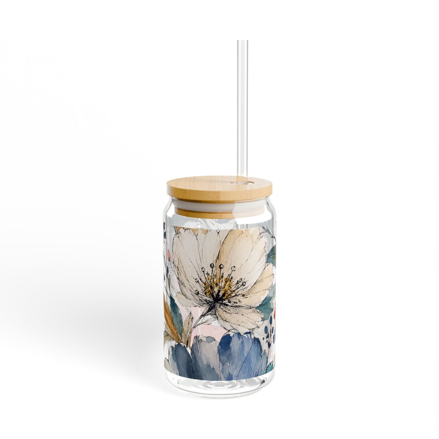 Botanical Hues | Sipper Glass, 16oz
