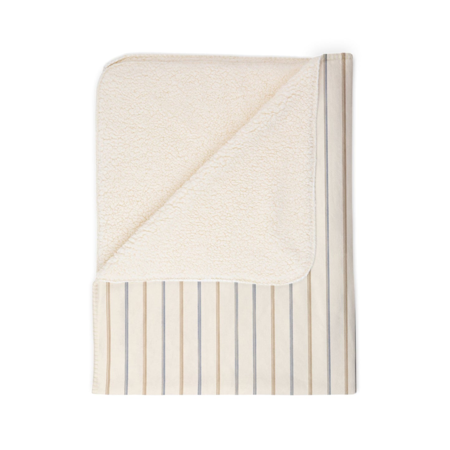 Bespoke Bambina | Stripe Fleece Sherpa Blanket