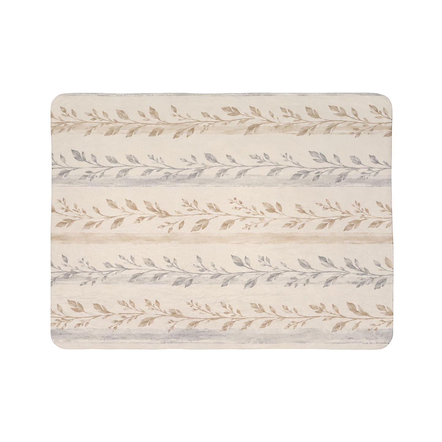 Bespoke Bambina | Soft Botanical | Fleece Sherpa Blanket