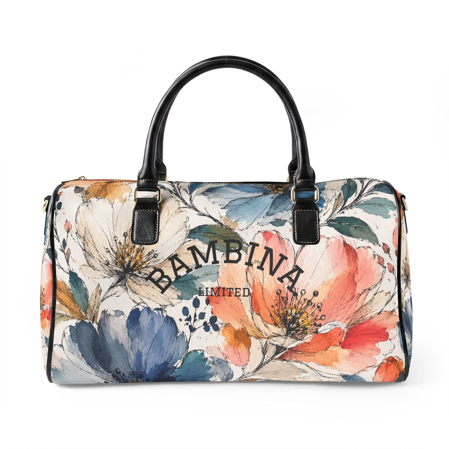 Bespoke Bambina | Botanical Hues | Faux Leather Travel Bag