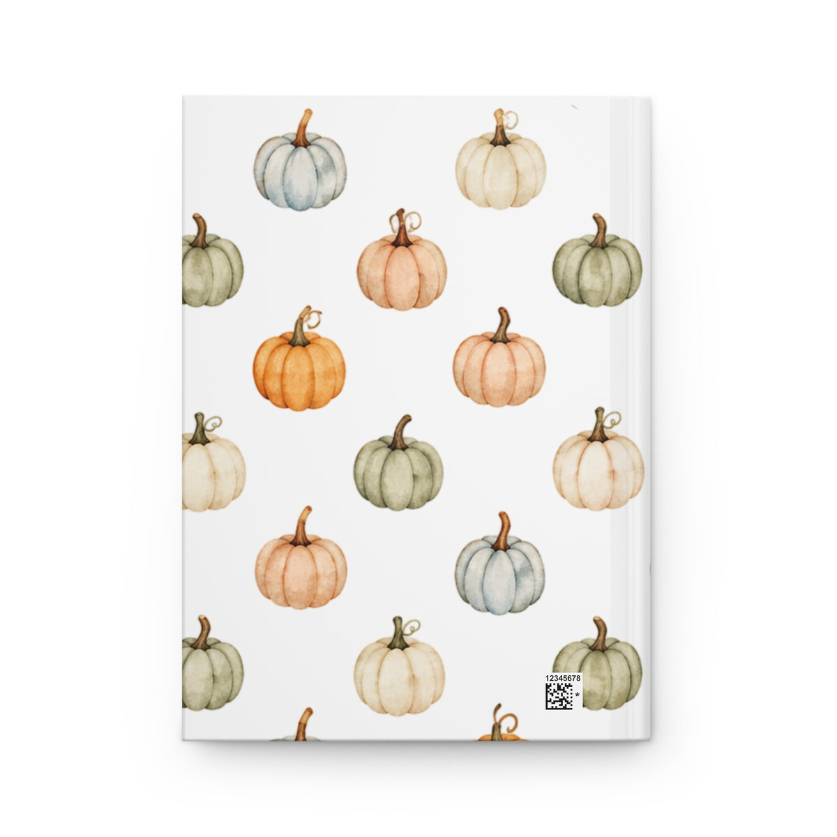 Pumpkin Pattern Hardcover Journal — Lined Fall Notebook | The Bespoke Bambina