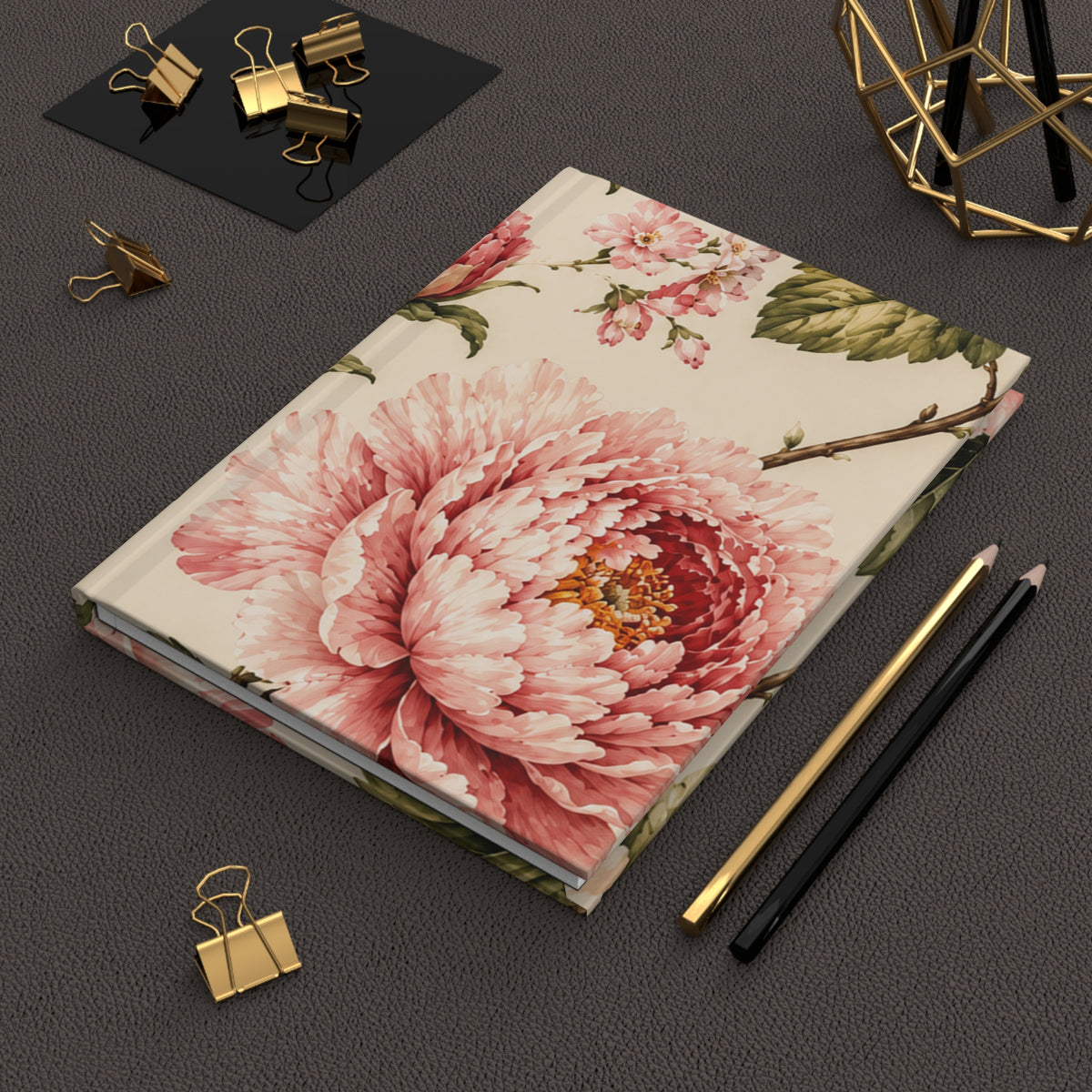 The Bespoke Bambina | Pink Peony | Hardcover Journal