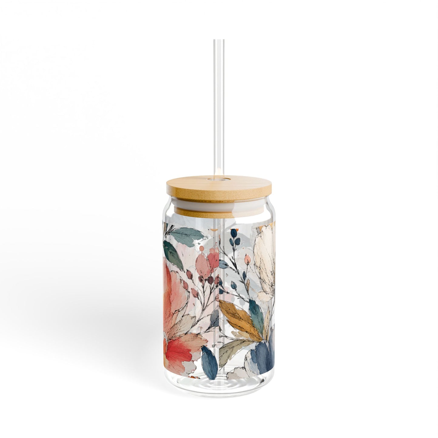 Botanical Hues | Sipper Glass, 16oz