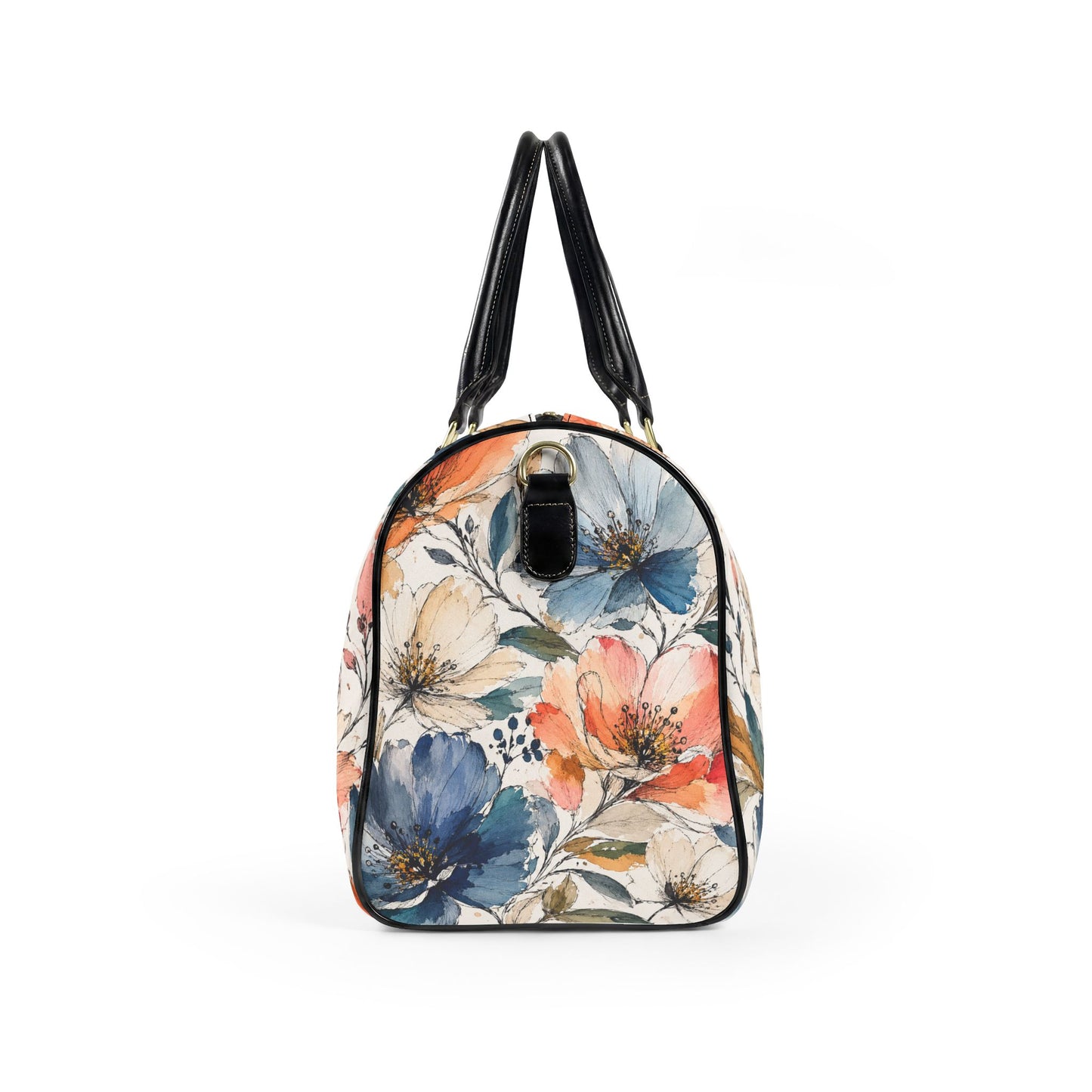 Bespoke Bambina | Botanical Hues | Faux Leather Travel Bag