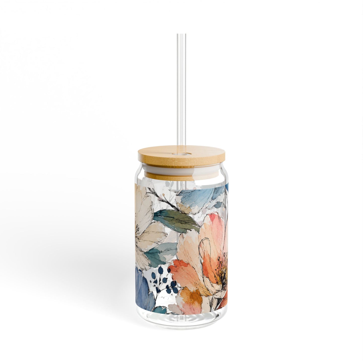 Botanical Hues | Sipper Glass, 16oz