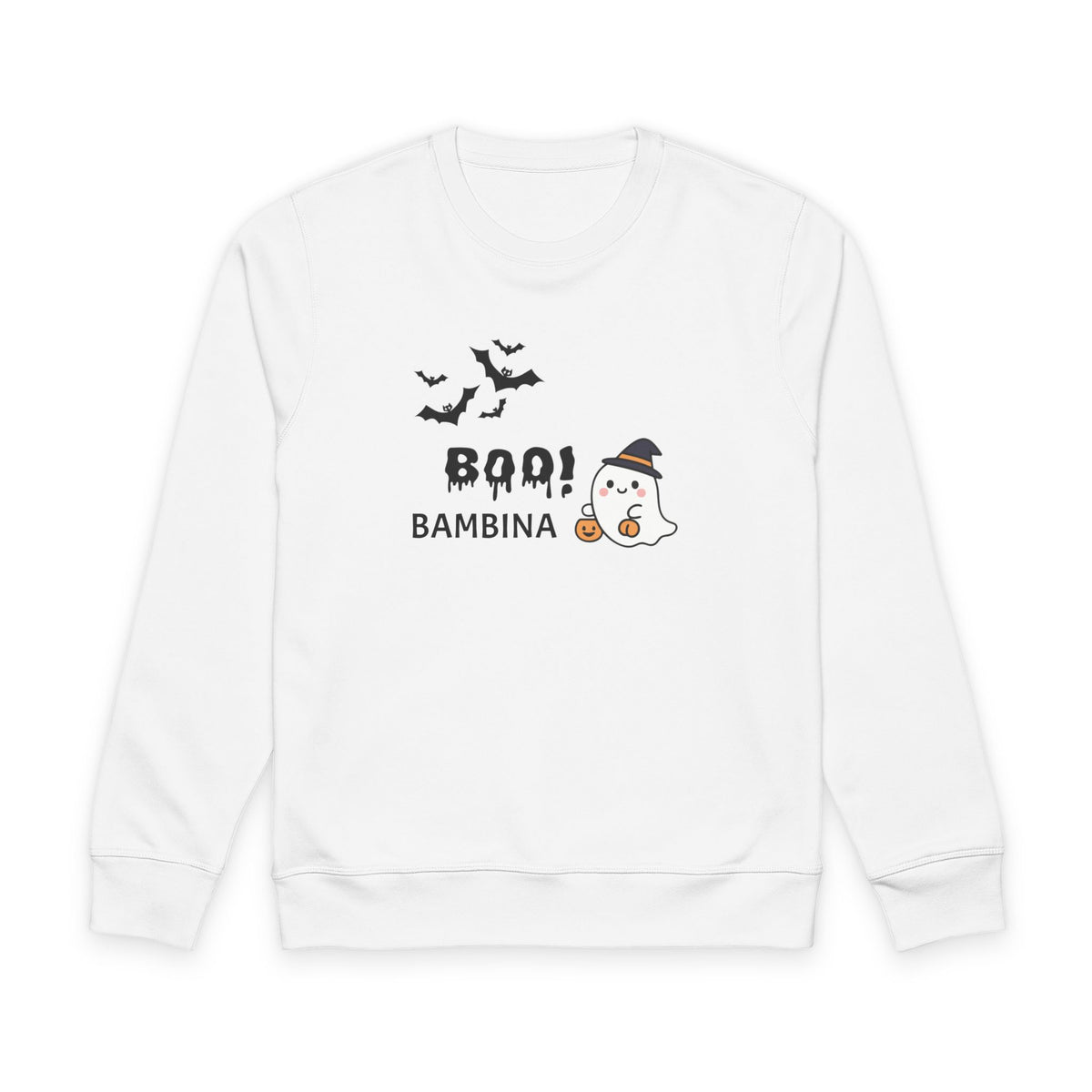 The Bespoke Bambina | Ghost Halloween Organic Mid-Weight Sweatshirt