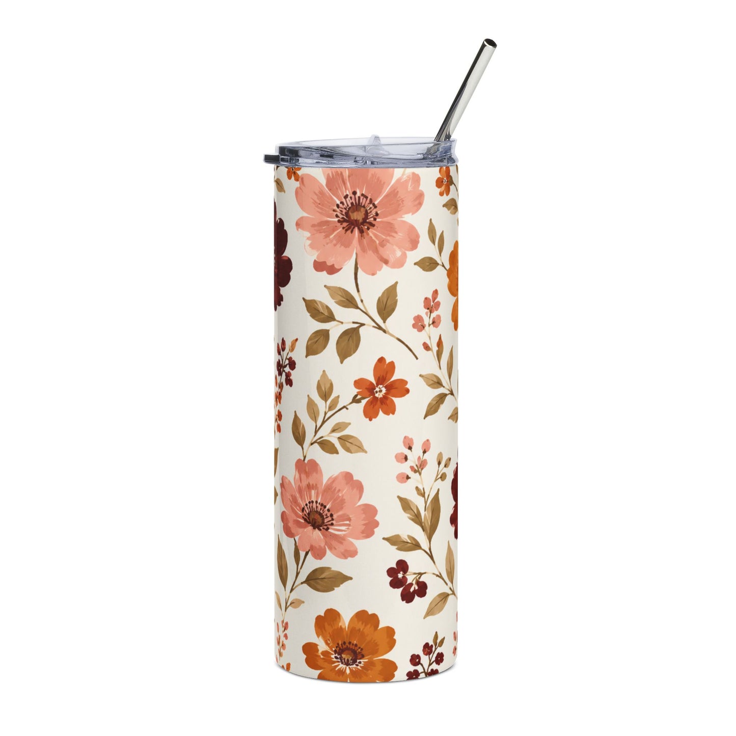 Stainless Steel Tumbler, 20oz | Fall Bloom
