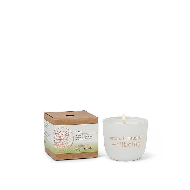 Mini Sleep Candle with Lavender & Marjoram for Tranquil Nights by Aromabotanical