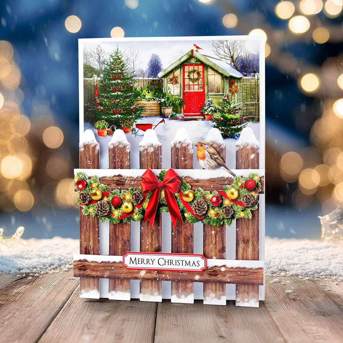 Katy Sue Christmas Garden Picket Fence Card Making Kit