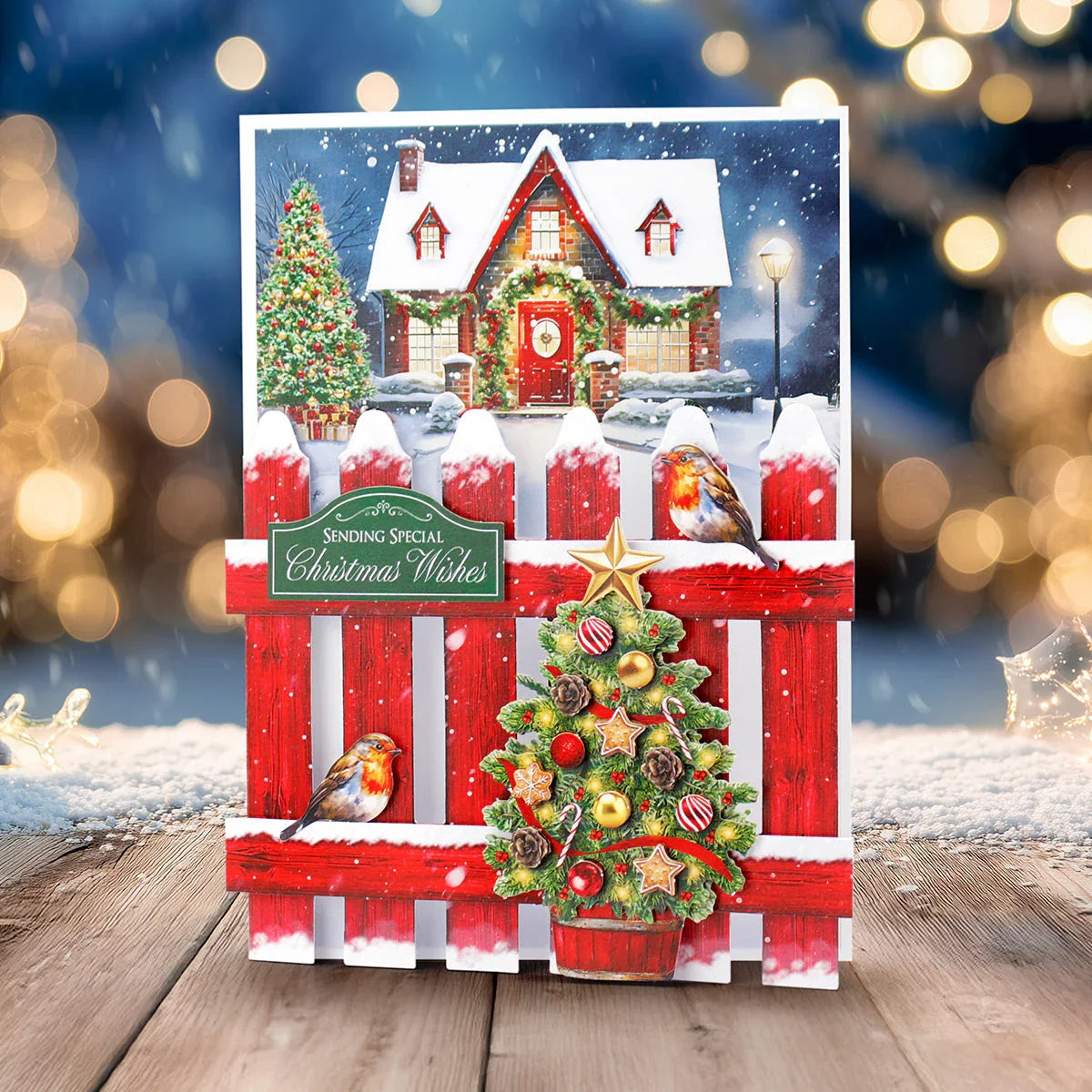 Katy Sue Christmas Garden Picket Fence Card Making Kit