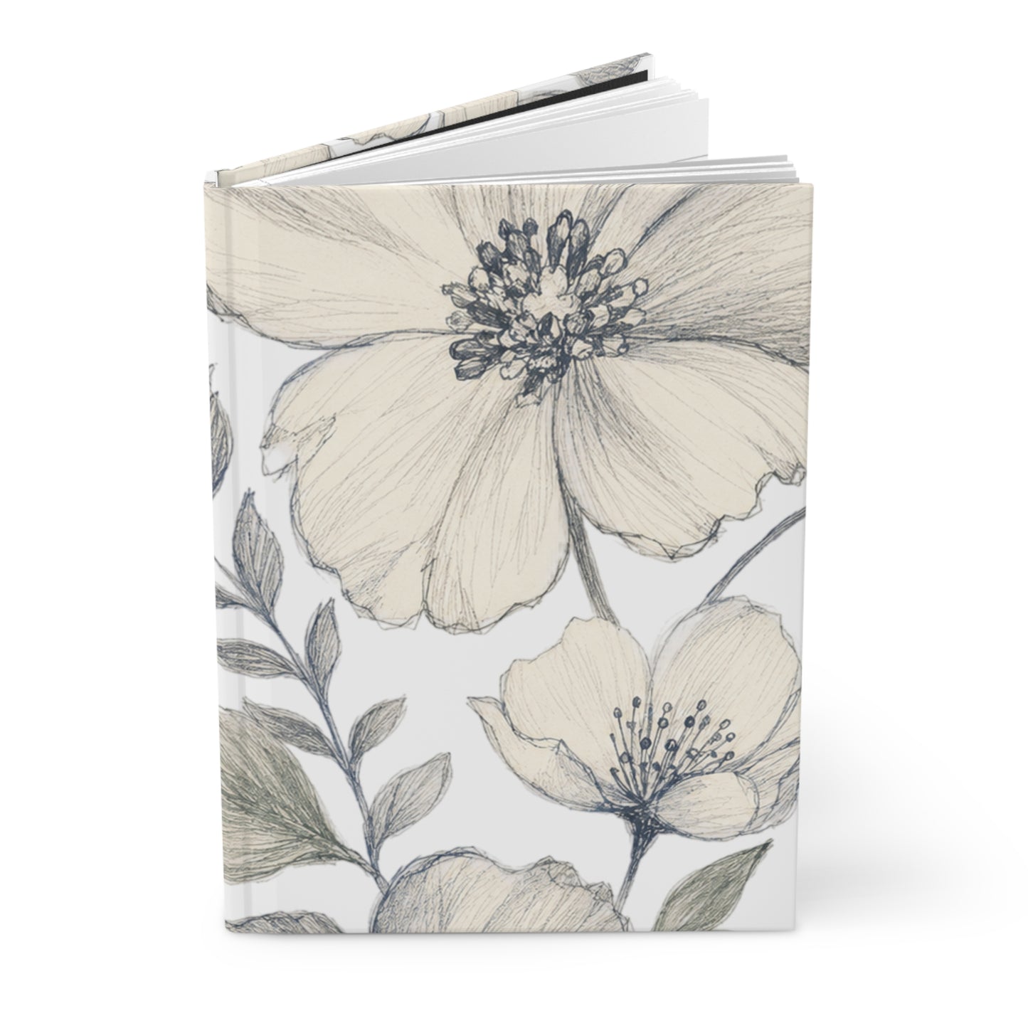 Bespoke Bambina | Gardenia Sketch | Hardcover Journal