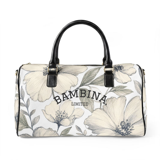 Bespoke Bambina | Gardenia Sketch | Faux Leather Travel Bag