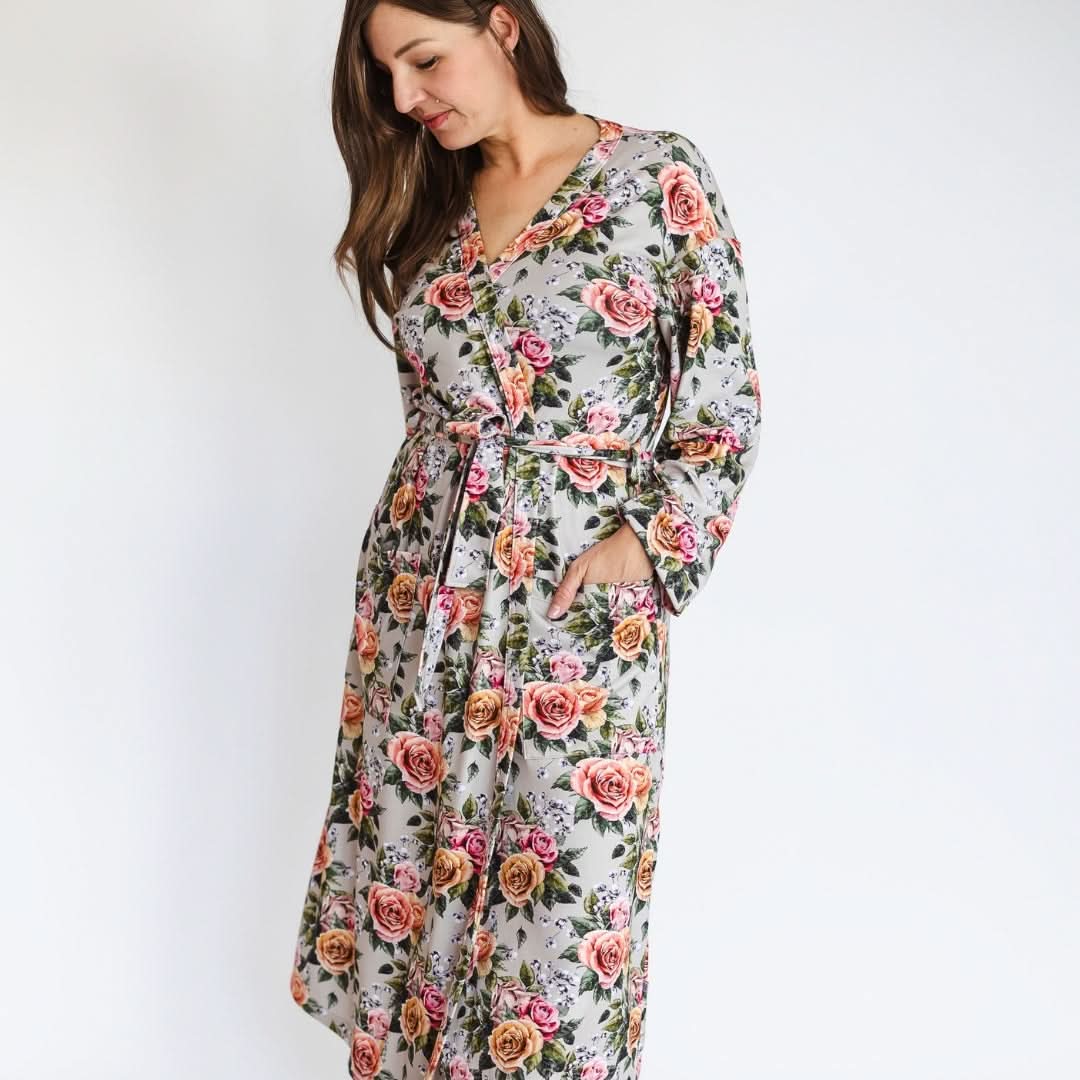 Ladies’ Bamboo Robe | Antique Floral