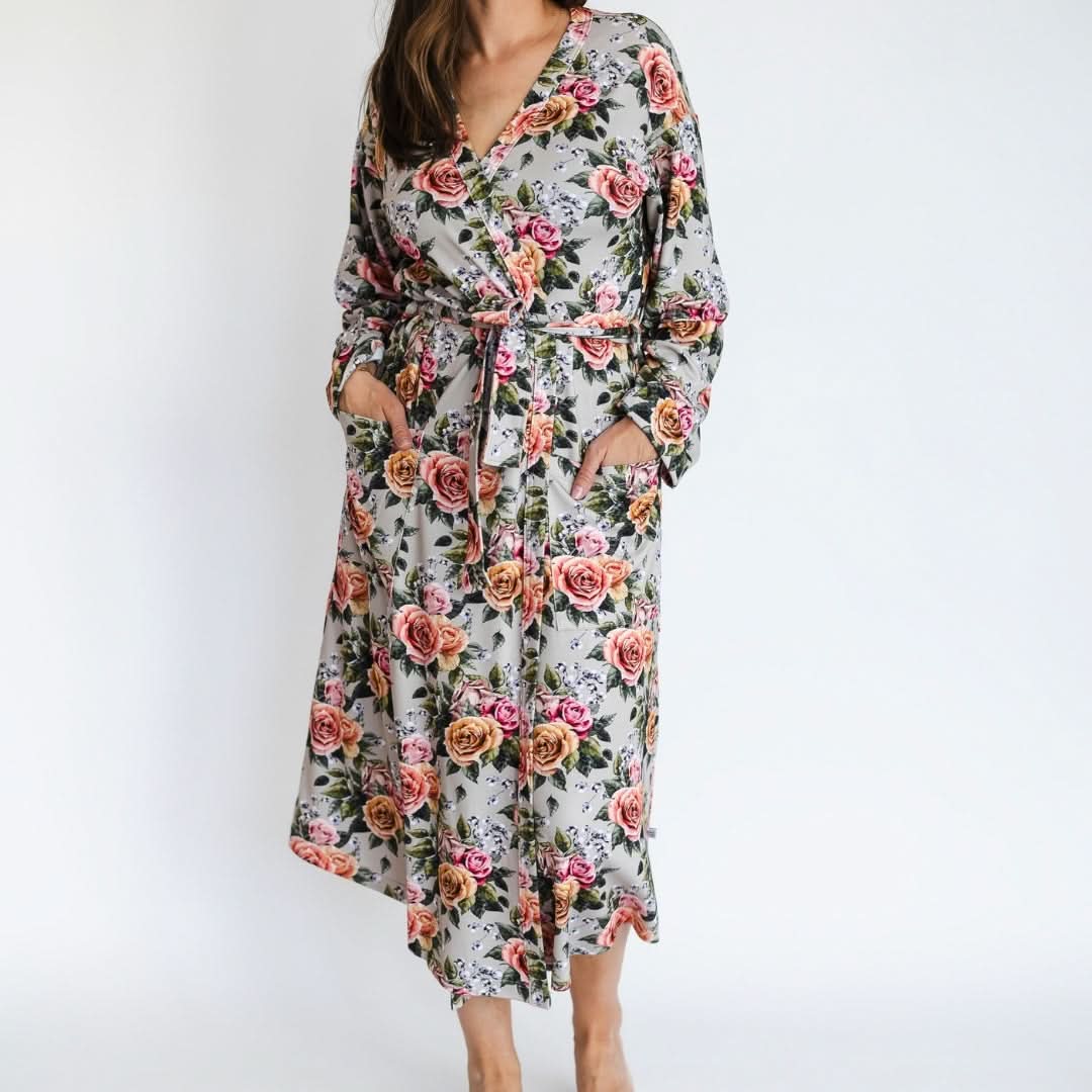 Ladies’ Bamboo Robe | Antique Floral