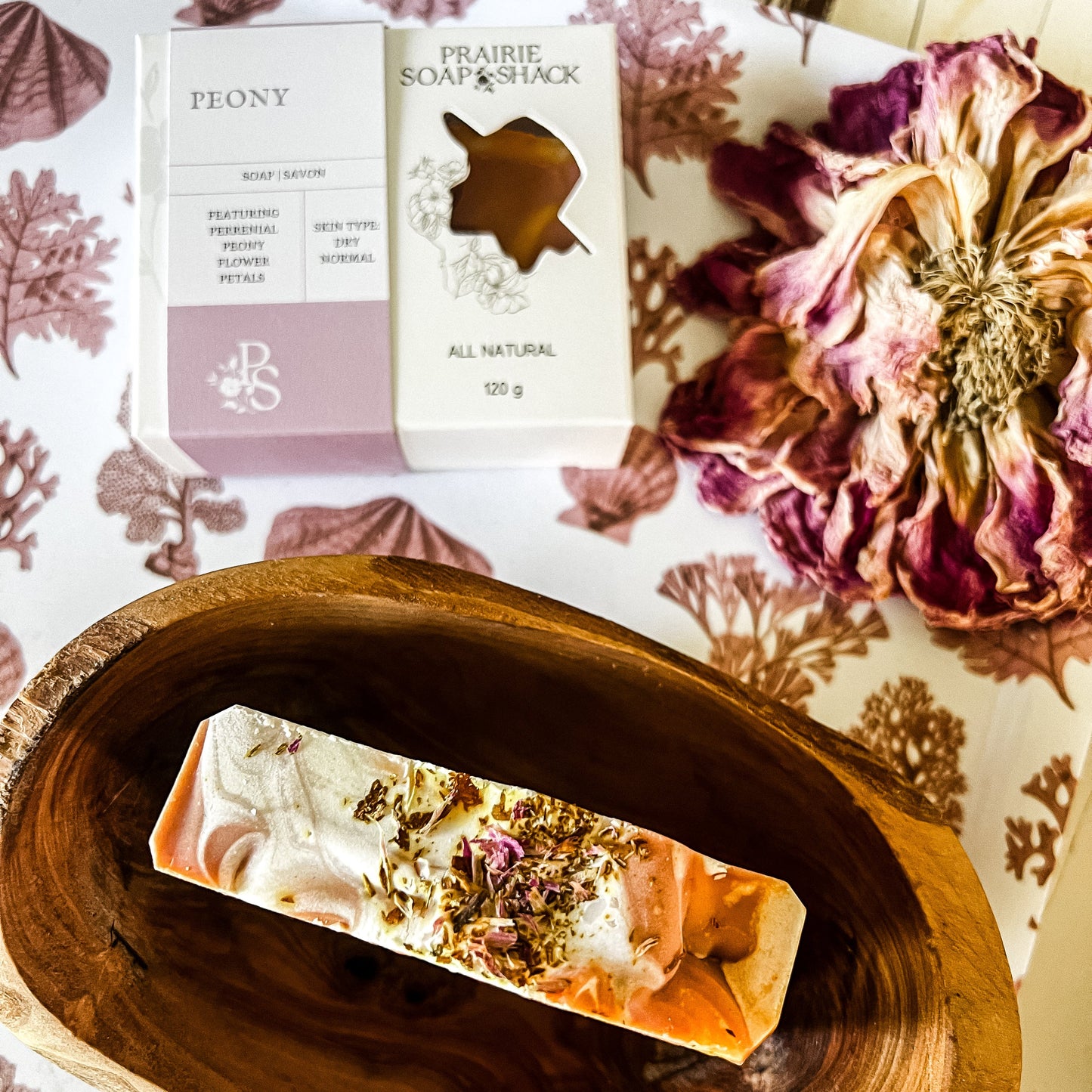 Peony Soap with Geranium, Bergamot & Orange
