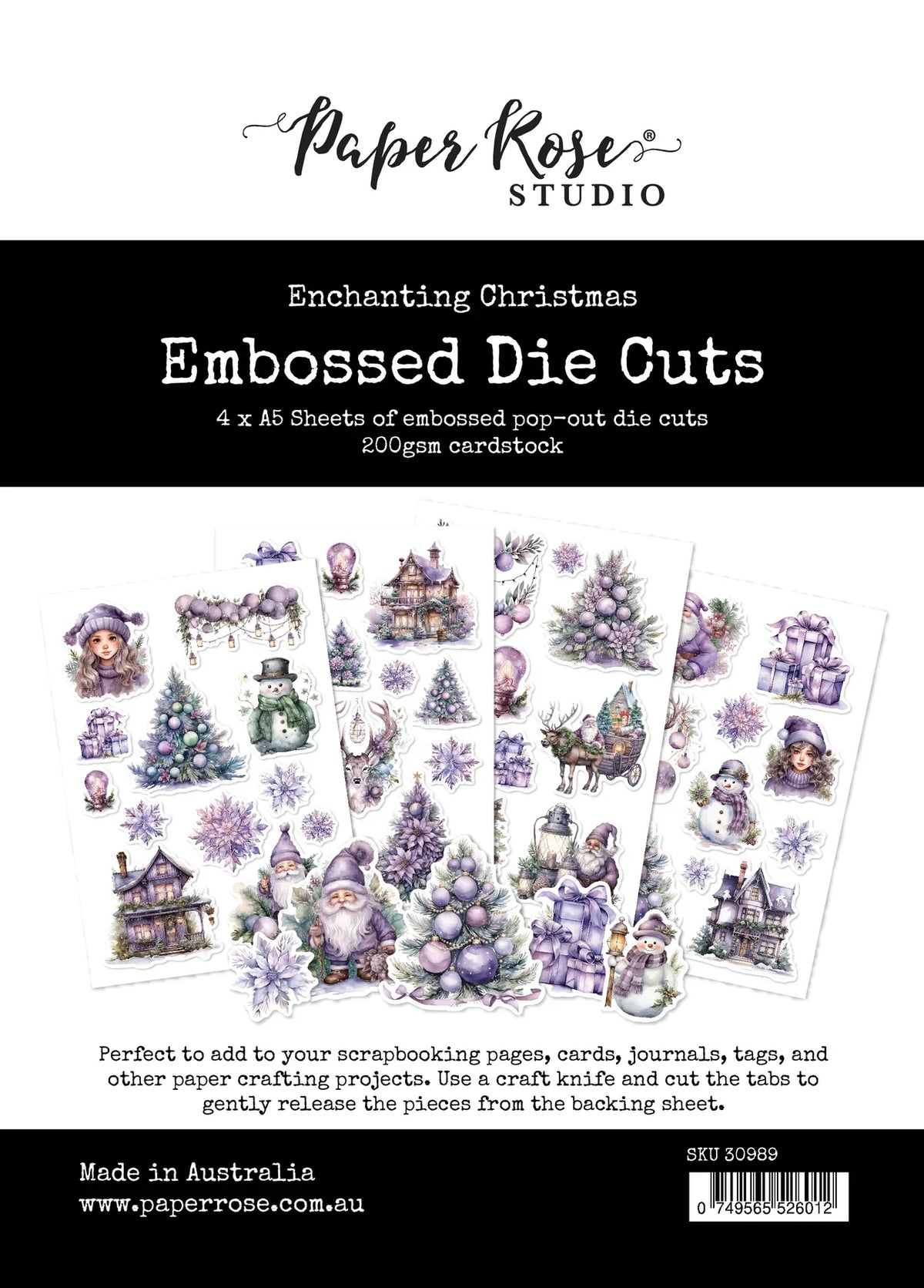 Enchanting Christmas Embossed Die Cuts