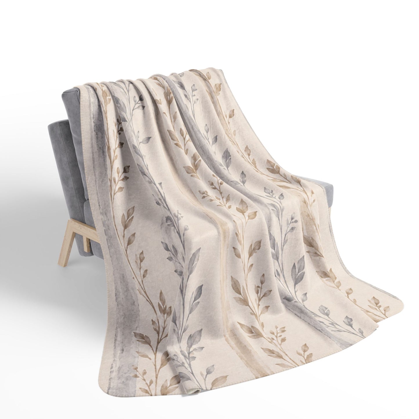 Bespoke Bambina | Soft Botanical | Fleece Sherpa Blanket
