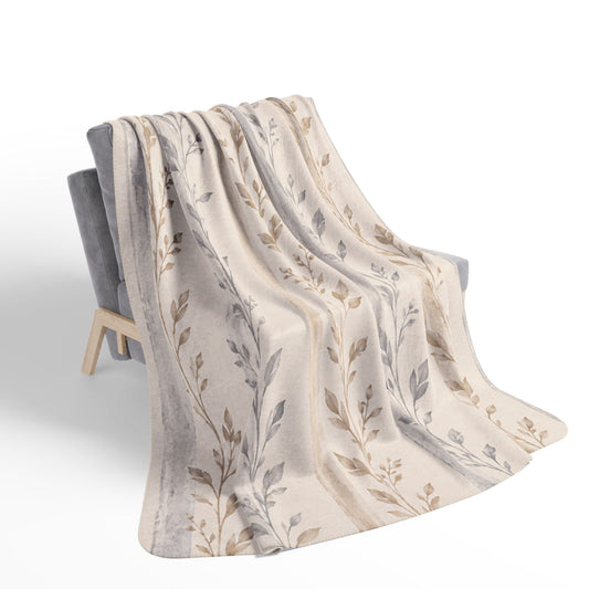 Bespoke Bambina | Soft Botanical | Fleece Sherpa Blanket