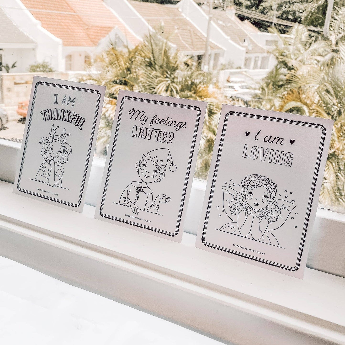 The Creative Sprout - Affirmation Colouring Pages for Kids – Mindfulness Activity