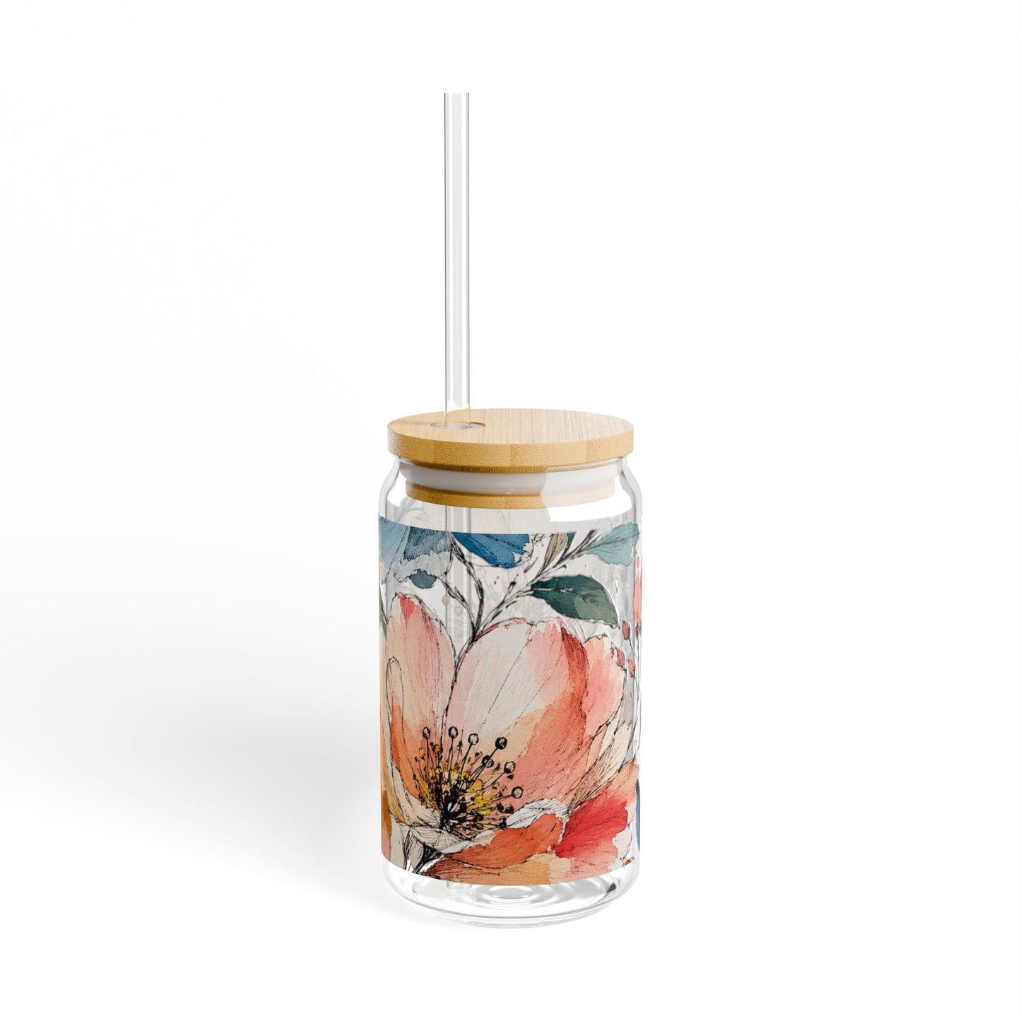 Botanical Hues | Sipper Glass, 16oz