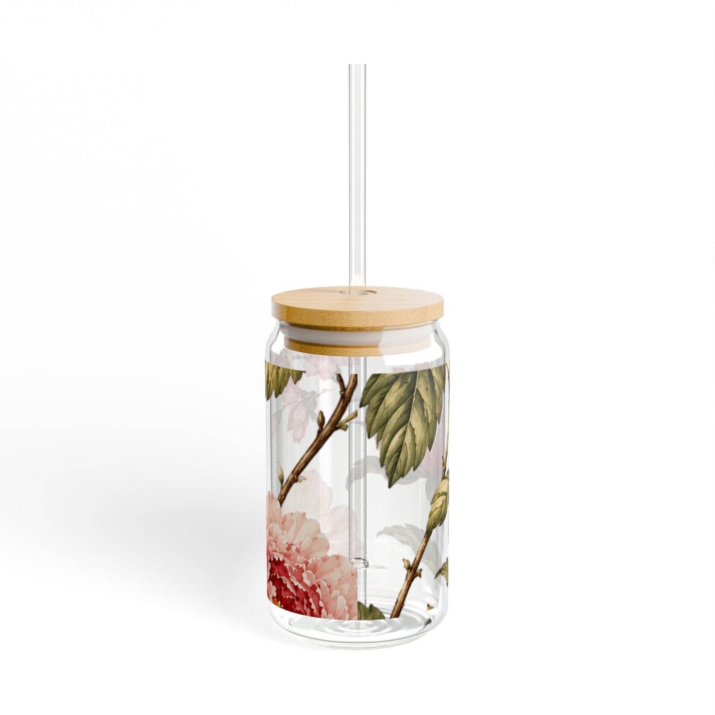Pinky Peony | Sipper Glass, 16oz