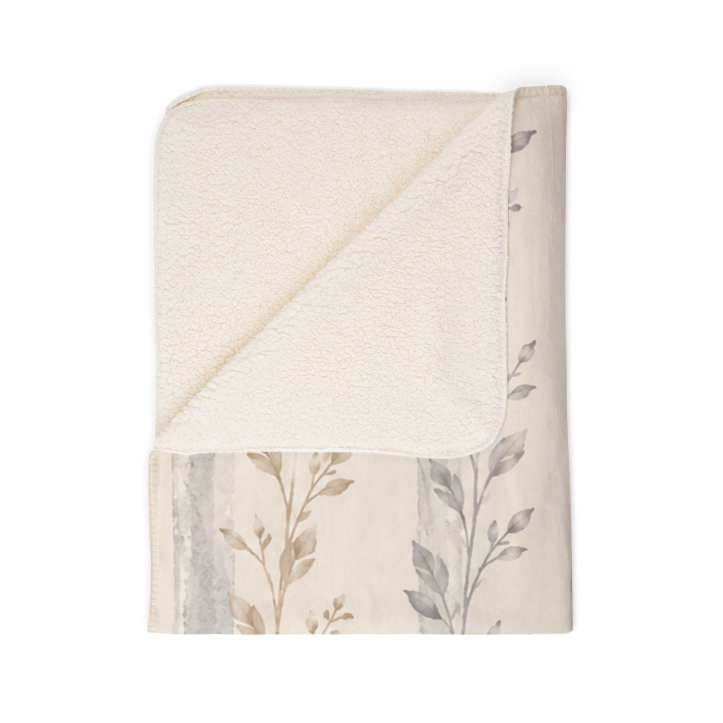 Bespoke Bambina | Soft Botanical | Fleece Sherpa Blanket