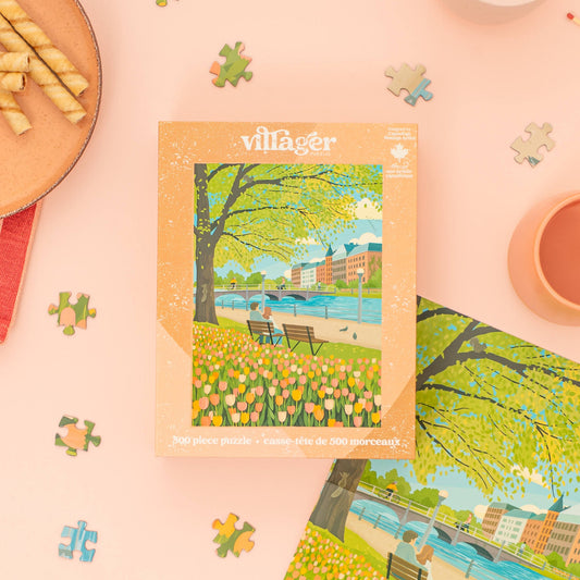 Tulip Season | 500-Piece Puzzle for Adults | Designed in Canada by Diana Pinnell