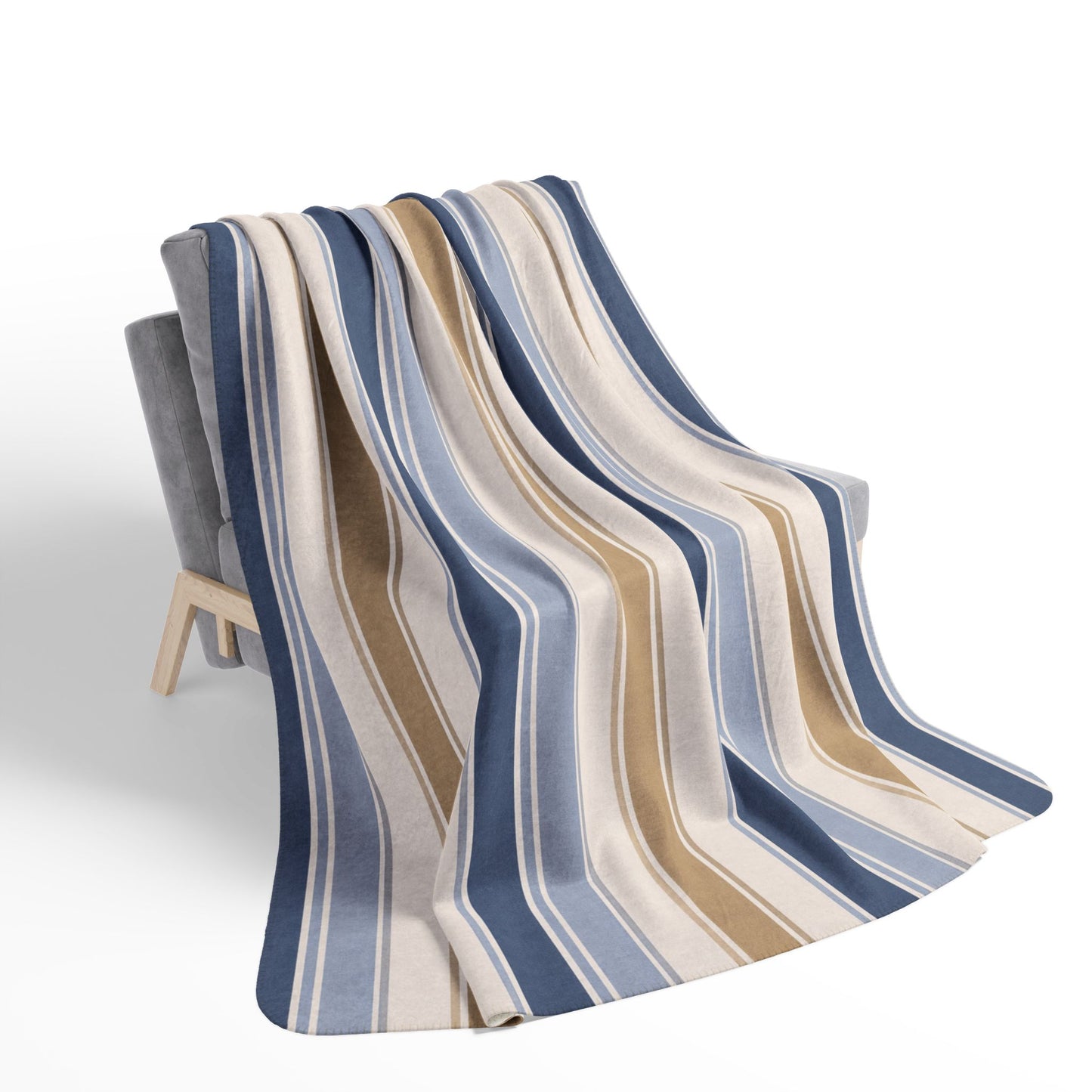 Bespoke Bambina | Bold Stripe | Fleece Sherpa Blanket