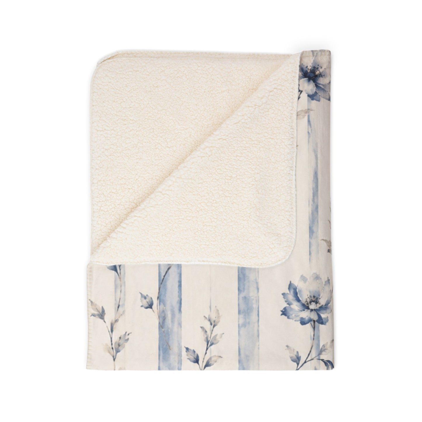 Bespoke Bambina | Tiny Petals | Fleece Sherpa Blanket