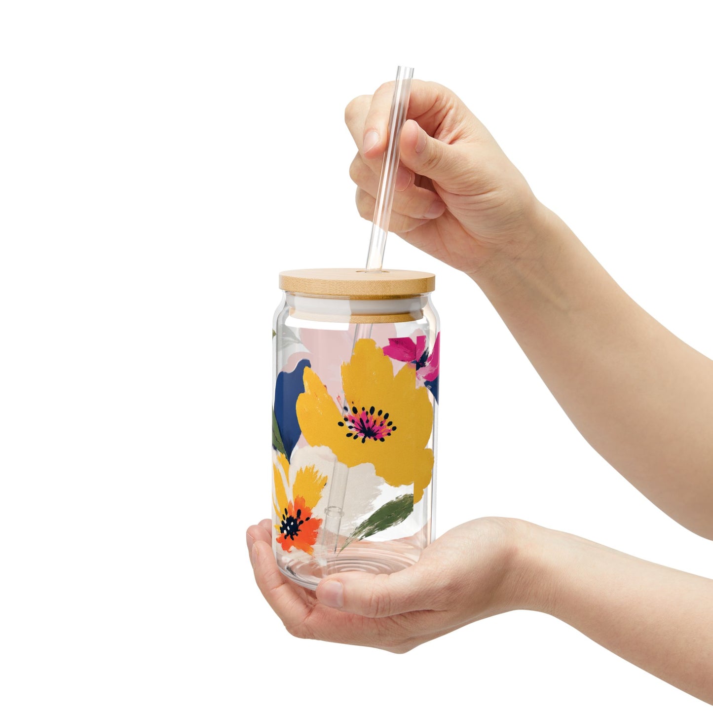 Wildflower Weave | Sipper Glass, 16oz