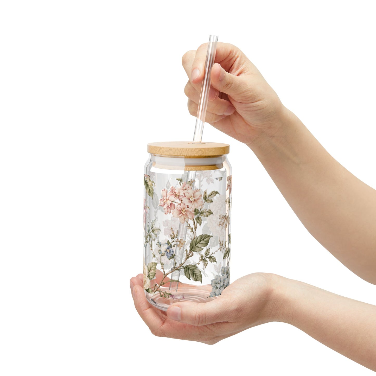 Heirloom Bloom | Sipper Glass, 16oz