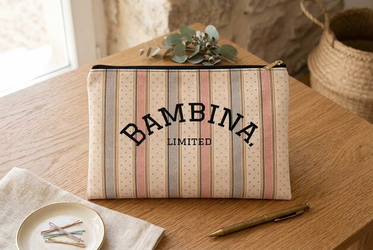 The Bespoke Bambina | Heirloom Dots | Accessory Pouch