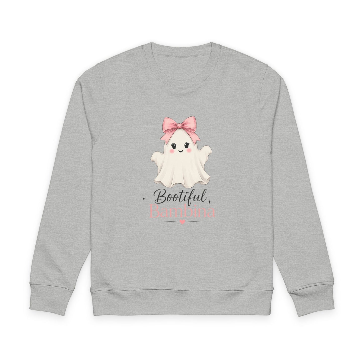 Cute 'Bootiful Bambina' Ghost Sweatshirt — Women's Halloween Cozy Pullover | The Bespoke Bambina