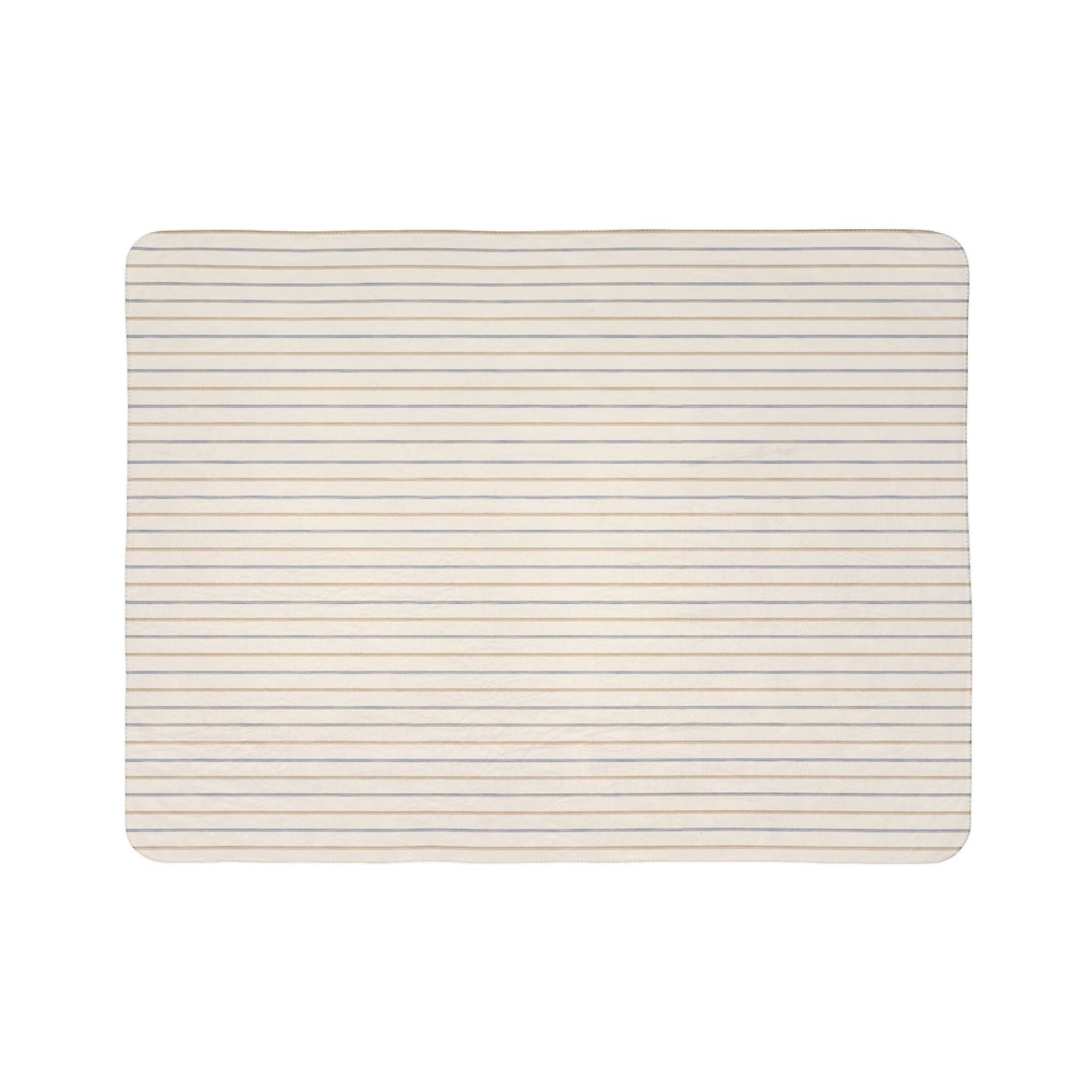Bespoke Bambina | Stripe Fleece Sherpa Blanket