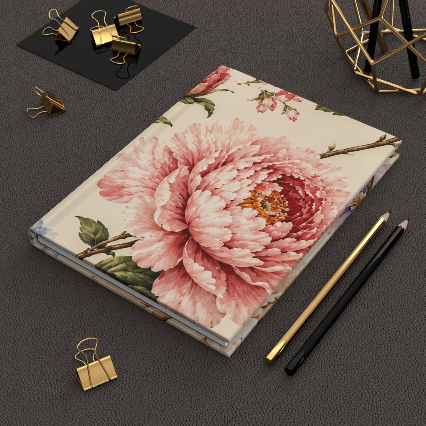 Bespoke Bambina | Pinky Peony | Hardcover Journal