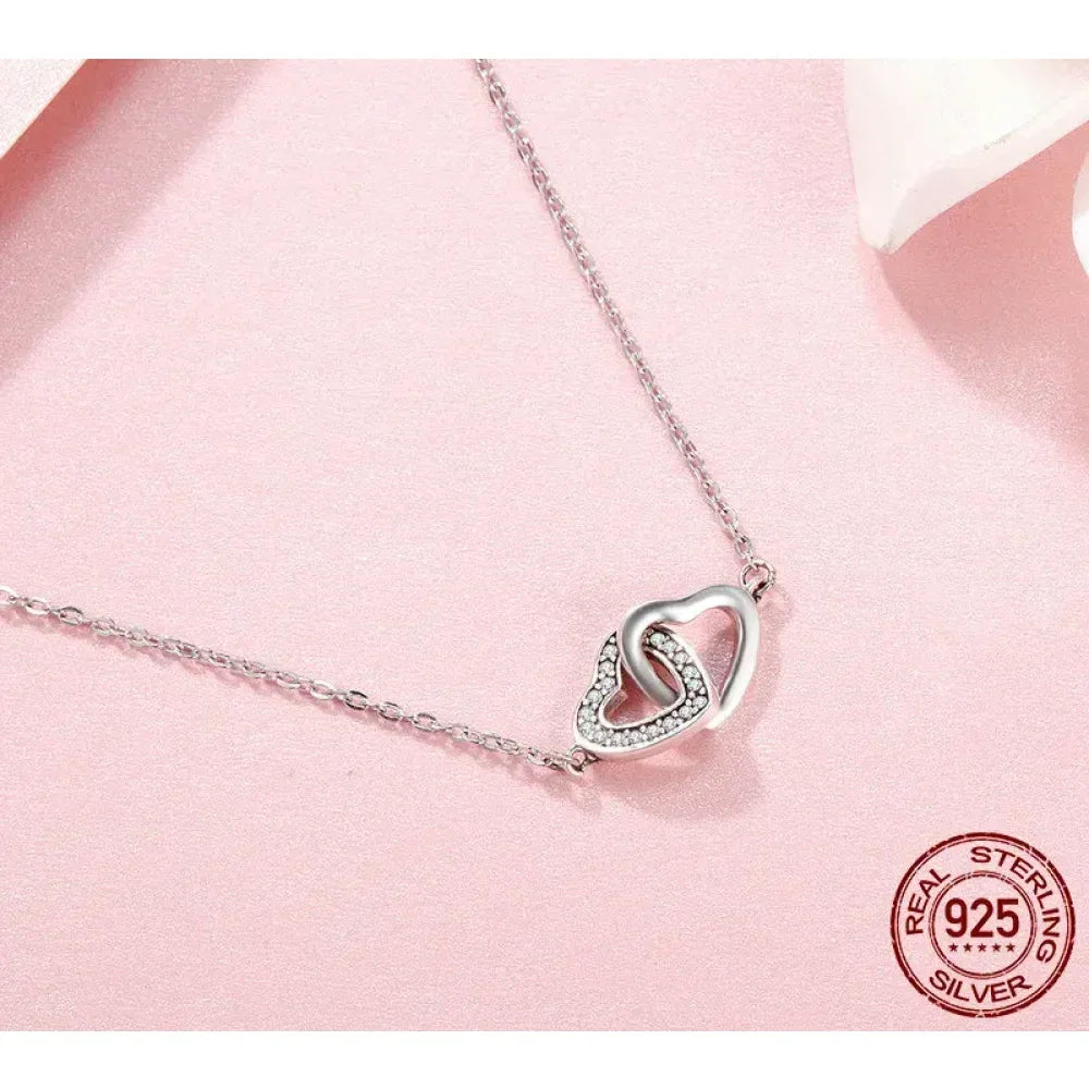 925 Sterling Silver Heart Pendant Necklace - Perfect Valentine'S Day Gift