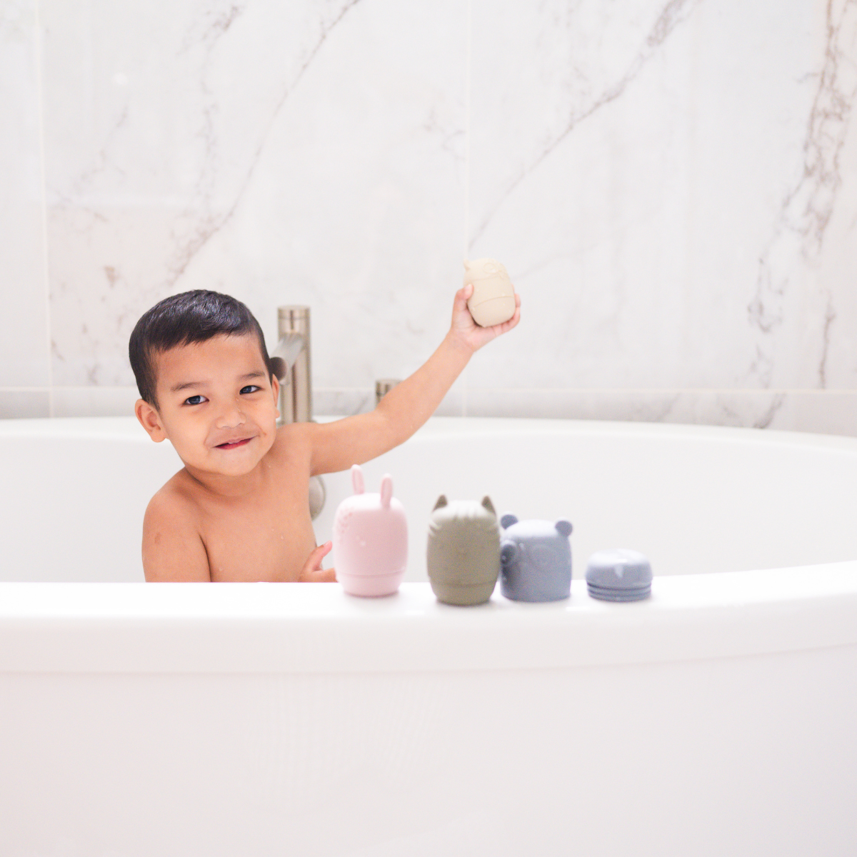 bug + bean kids - Bath Buddies Silicone Water Toys | Mold Free Bath Toys