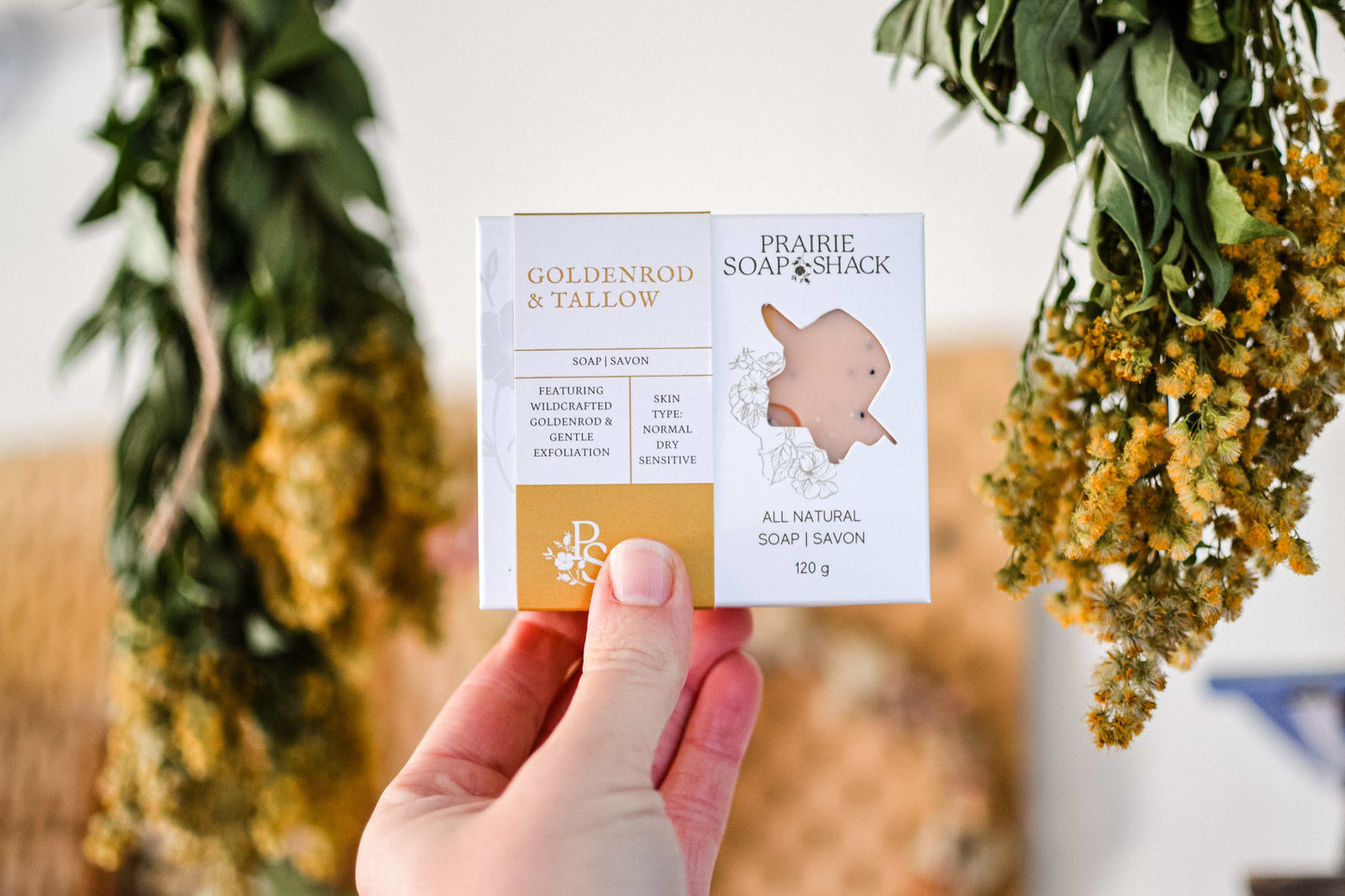 Goldenrod & Tallow Soap with Lemongrass, Lemon and Lavender