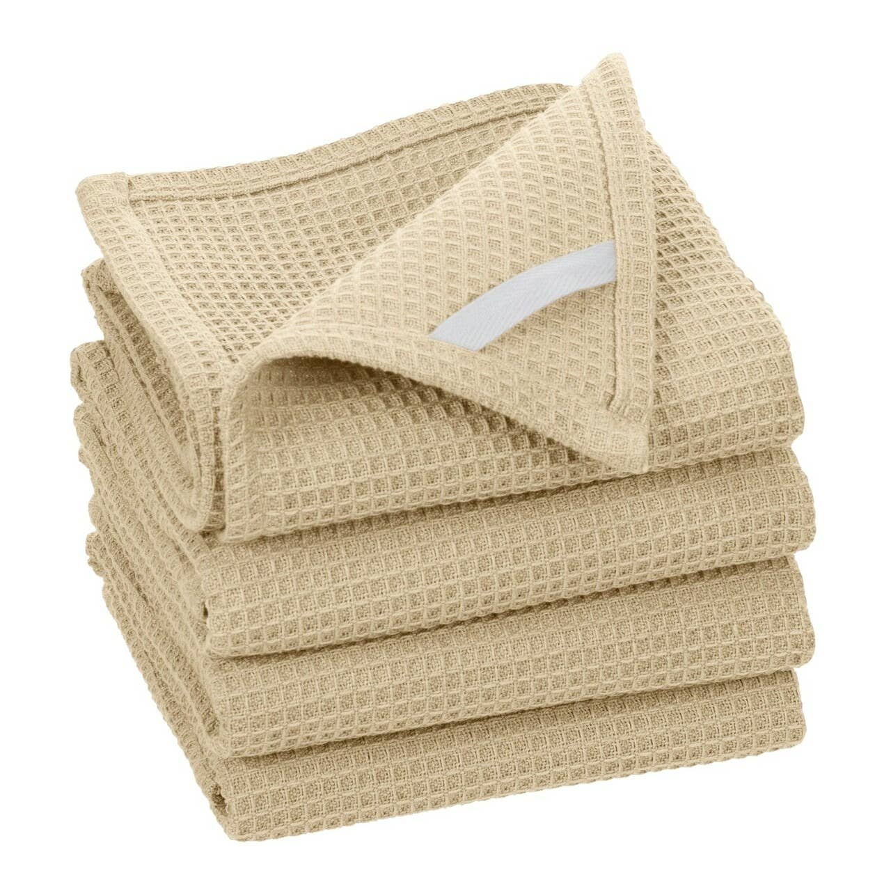 Fabstyles - Fabstyles Broadway Waffle Cotton Kitchen Towels Set of 4