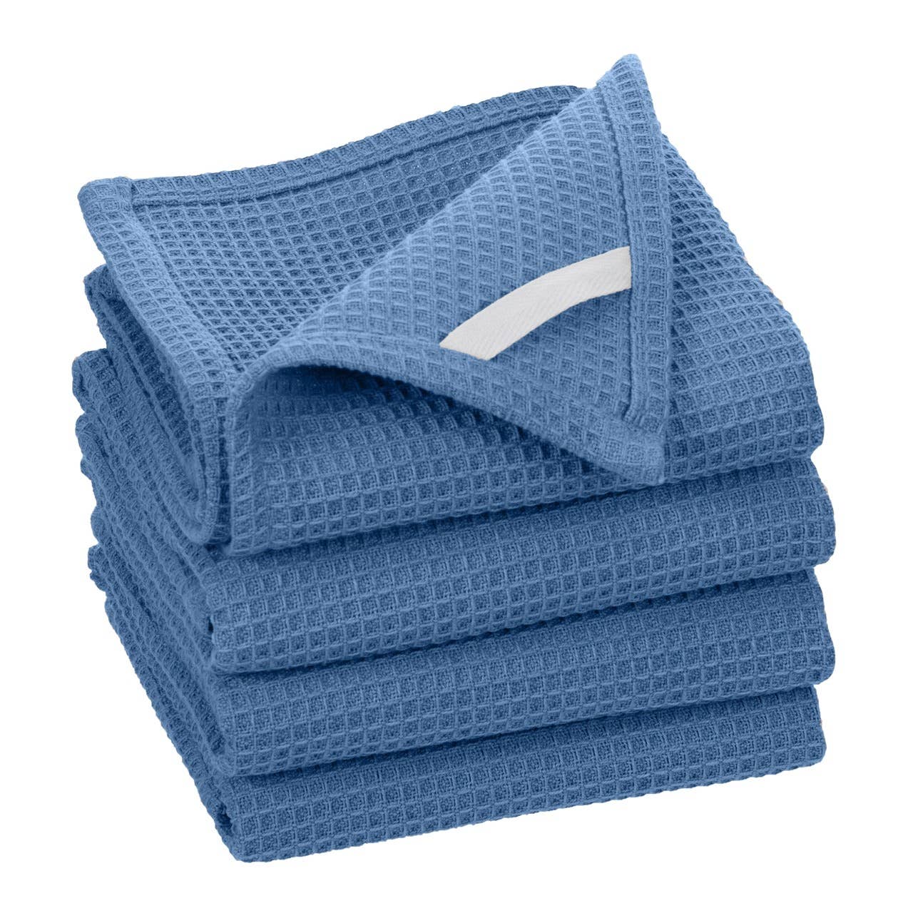 Fabstyles - Fabstyles Broadway Waffle Cotton Kitchen Towels Set of 4